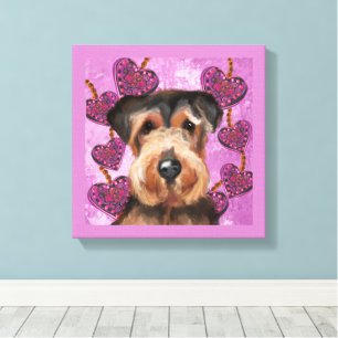  AIREDALE TERRIER      CANVAS PRINT