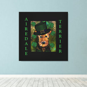 AIREDALE TERRIER   CANVAS PRINT