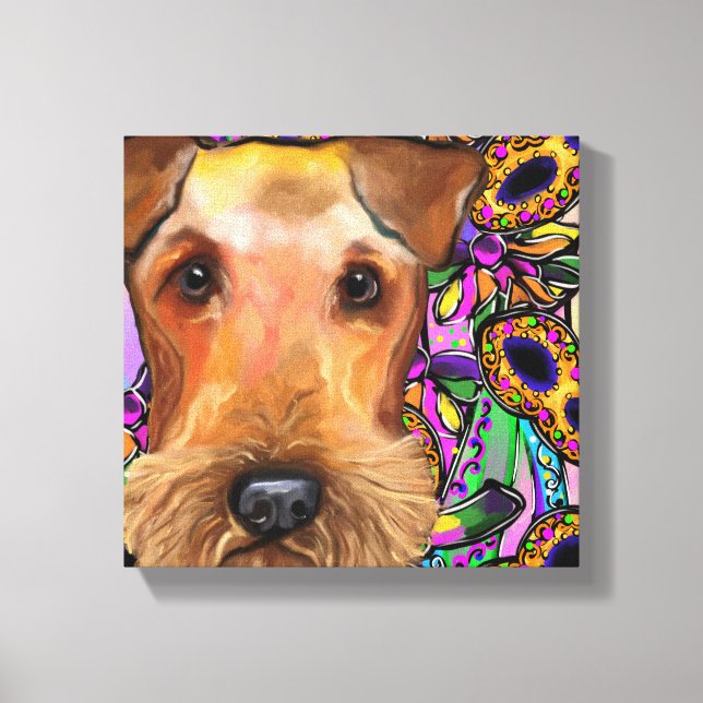 AIREDALE TERRIER CANVAS PRINT (Front)