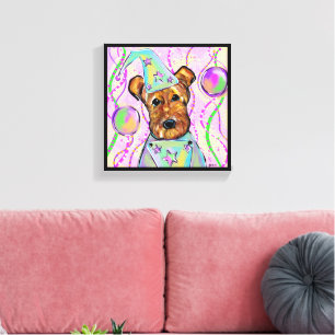 AIREDALE TERRIER   CANVAS PRINT