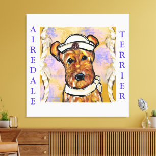 AIREDALE TERRIER CANVAS PRINT