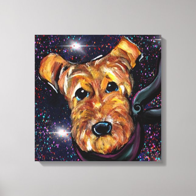  AIREDALE TERRIER       CANVAS PRINT (Front)