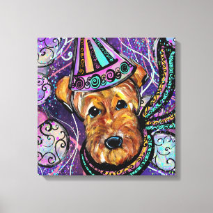 AIREDALE TERRIER CANVAS PRINT