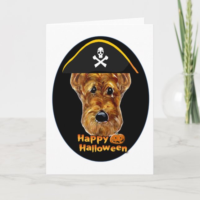 AIREDALE TERRIER CARD (Front)