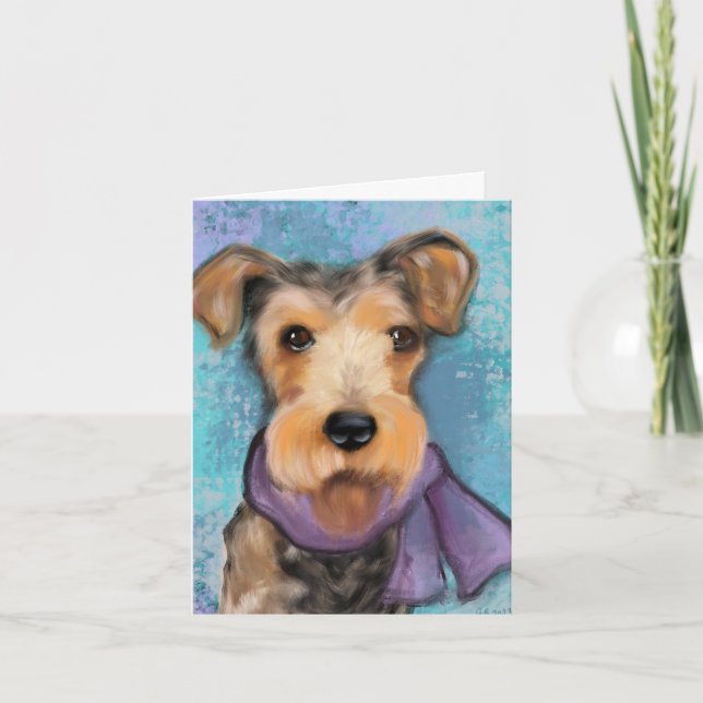 Airedale Terrier Card (Front)