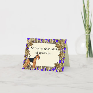 Airedale Terrier ~ Carte de voeux Sympathy