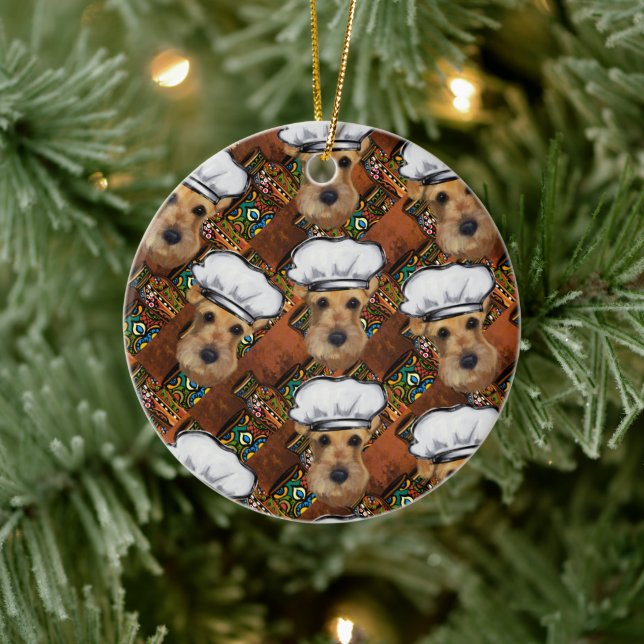 Airedale Terrier           Ceramic Ornament (Tree)