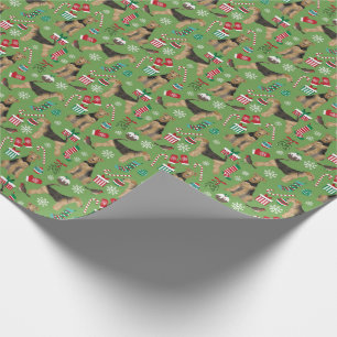 Airedale Terrier Christmas gift wrap