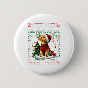 Airedale Terrier Christmas Tree Decorations Dog Lo 2 Inch Round Button