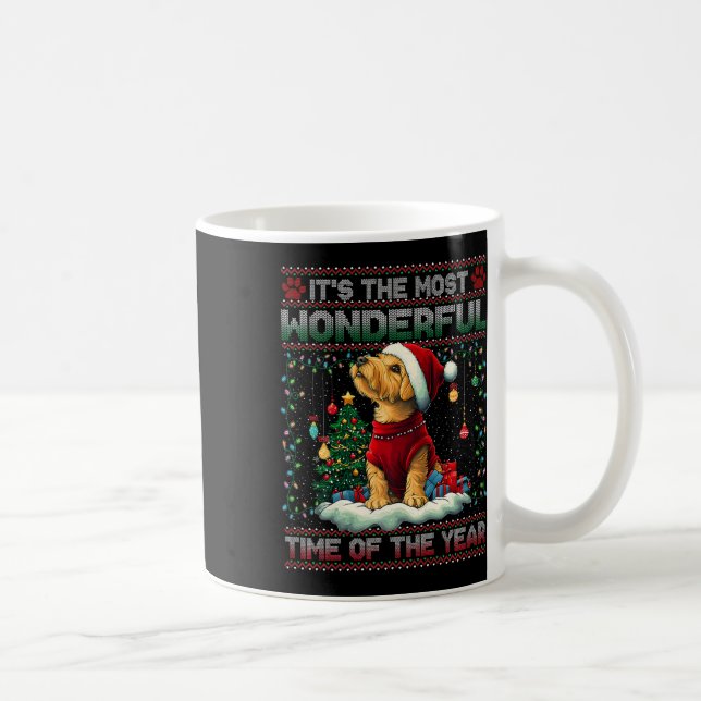 Airedale Terrier Christmas Tree Decorations Dog Lo Coffee Mug (Right)