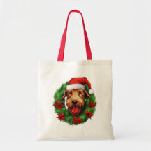 Airedale Terrier Christmas Wreath