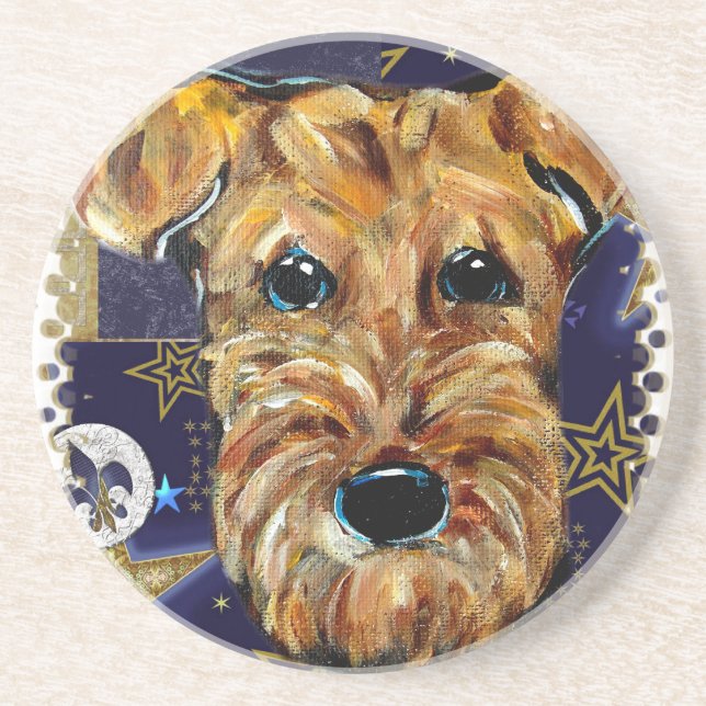 AIREDALE TERRIER COASTER (Front)
