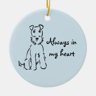 Airedale Terrier Customizable Dog Memory Keepsake Ceramic Ornament