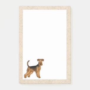 Airedale Terrier Cute Bingley Terrier Dog Post-it Notes