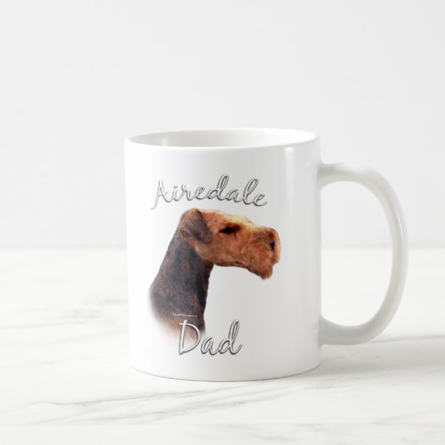 Airedale Terrier Dad 2 Coffee Mug (Right)