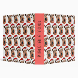 Airedale Terrier Dog Breed Christmas Binder
