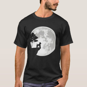 Airedale Terrier Dog Breed Moon Halloween Apparel T-Shirt
