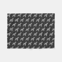 Airedale Terrier Dog Breed Silhouettes Pattern