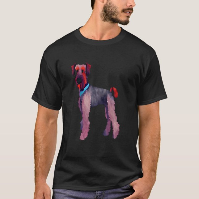 Airedale Terrier dog breeds  Fans  quotes Family T-Shirt (Front)