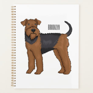 Airedale terrier dog cartoon