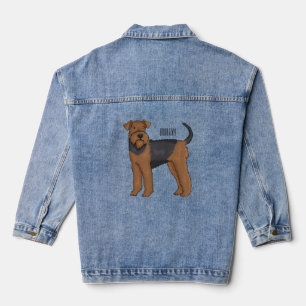 Airedale terrier dog cartoon