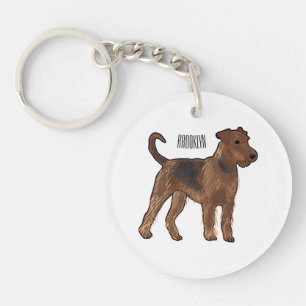 Airedale terrier dog cartoon