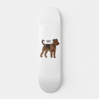 Airedale terrier dog cartoon illustration