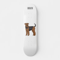 Airedale terrier dog cartoon illustration