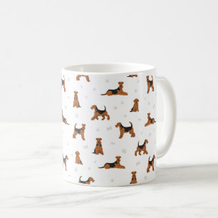 Airedale terrier dog coffee mug