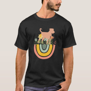 Airedale Terrier Dog Mom Dad Pet Cute Rainbow Boh T-Shirt
