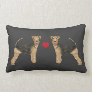 Airedale Terrier dog pillow dog love airedale love