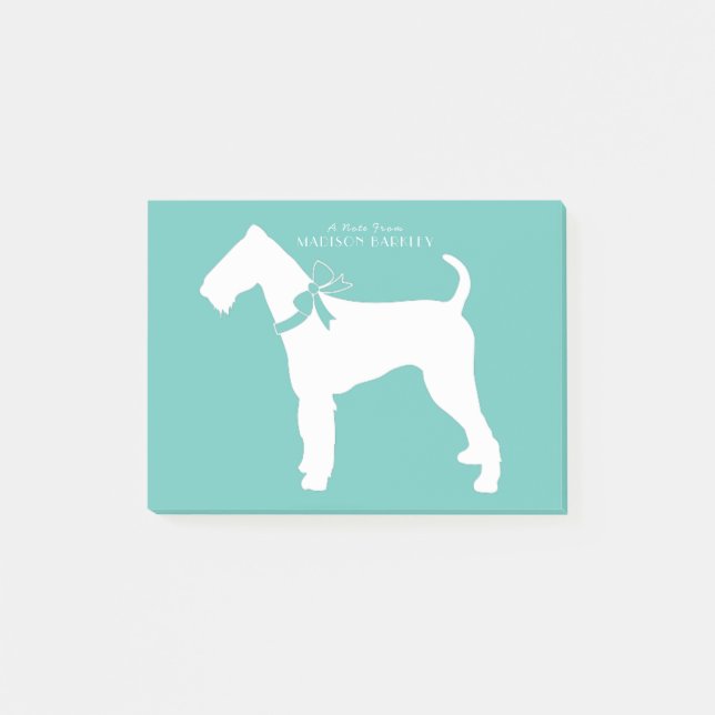 Airedale Terrier Dog Puppy Post-it Notes (Front)