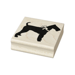 Airedale Terrier Dog Puppy Rubber Stamp