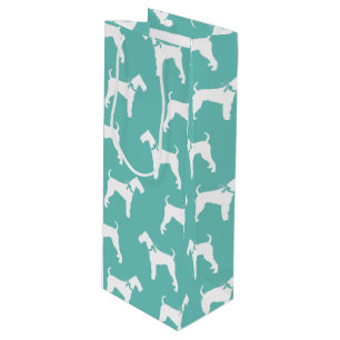 Airedale Terrier Dog Puppy Wine Gift Bag