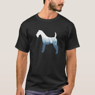 Airedale Terrier Dog Silhouette Outdoor Nature T-Shirt