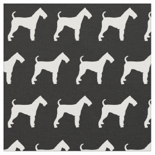 Airedale Terrier Dog Silhouette Pet Fabric