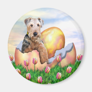 Airedale Terrier Easter Surprise Magnet