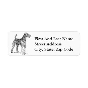 Airedale Terrier Elegant Dog Drawing