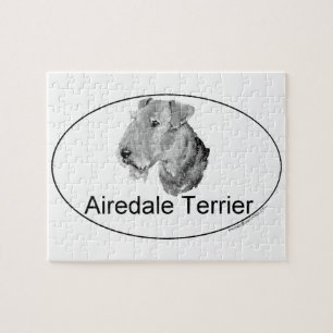 Airedale Terrier Euro-Type Jigsaw Puzzle