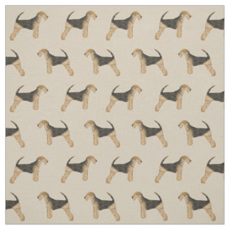 Airedale Terrier fabric