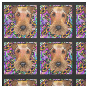 AIREDALE TERRIER FABRIC
