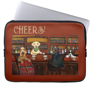 AIREDALE TERRIER & FRIENDS LAPTOP SLEEVE