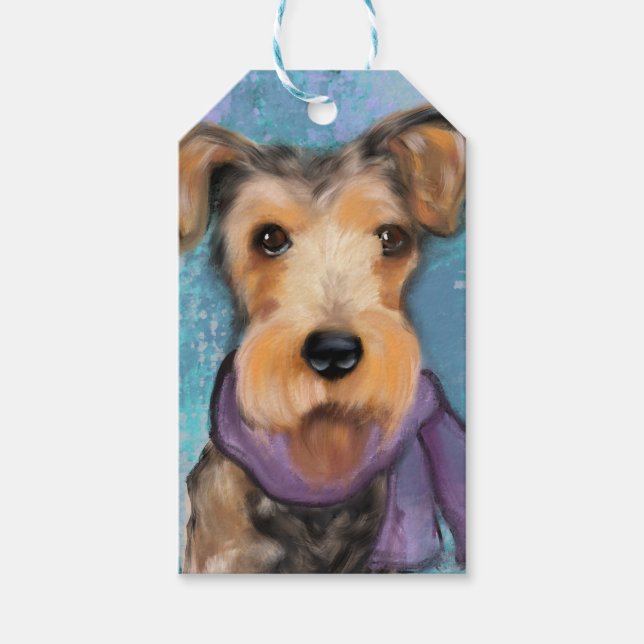 Airedale Terrier Gift Tags (Front)