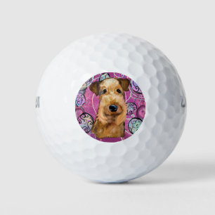  AIREDALE  TERRIER   GOLF BALLS