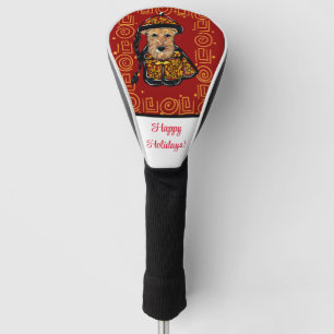 AIREDALE  TERRIER      GOLF HEAD COVER