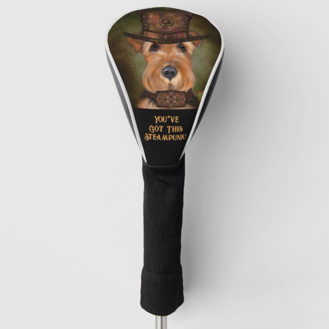 AIREDALE TERRIER GOLF HEAD COVER (Front)