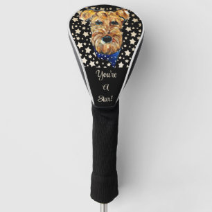 AIREDALE  TERRIER    GOLF HEAD COVER