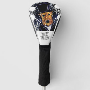AIREDALE  TERRIER      GOLF HEAD COVER