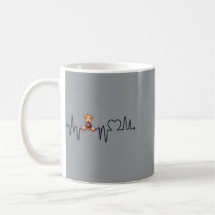 Airedale Terrier Heartbeat - Men Women Kids Coffee Mug