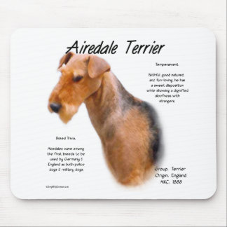 Airedale Terrier History Mouse Pad